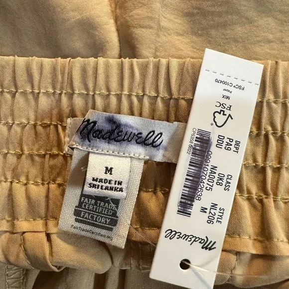 Madewell The Carley Wide Leg Pants in Softdrape Khakis Tan Medium NWT - Picture 8 of 11